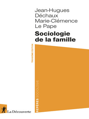 cover image of Sociologie de la famille